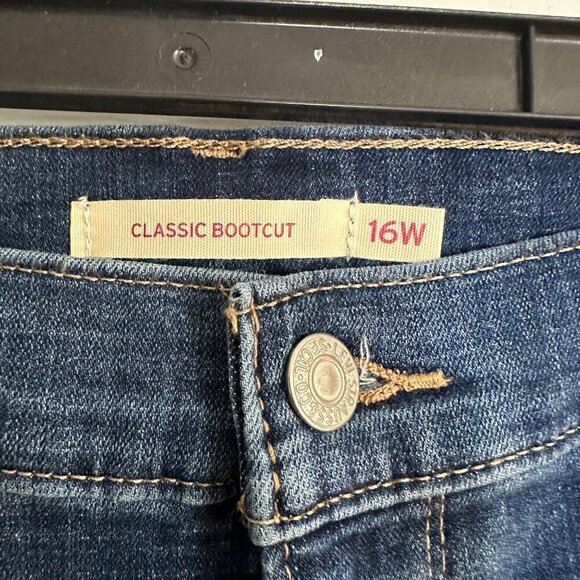 Levi's Women's Classic Bootcut Jeans Lapis Awe Blue Medium Wash Size 16 NEW - Picture 7 of 7